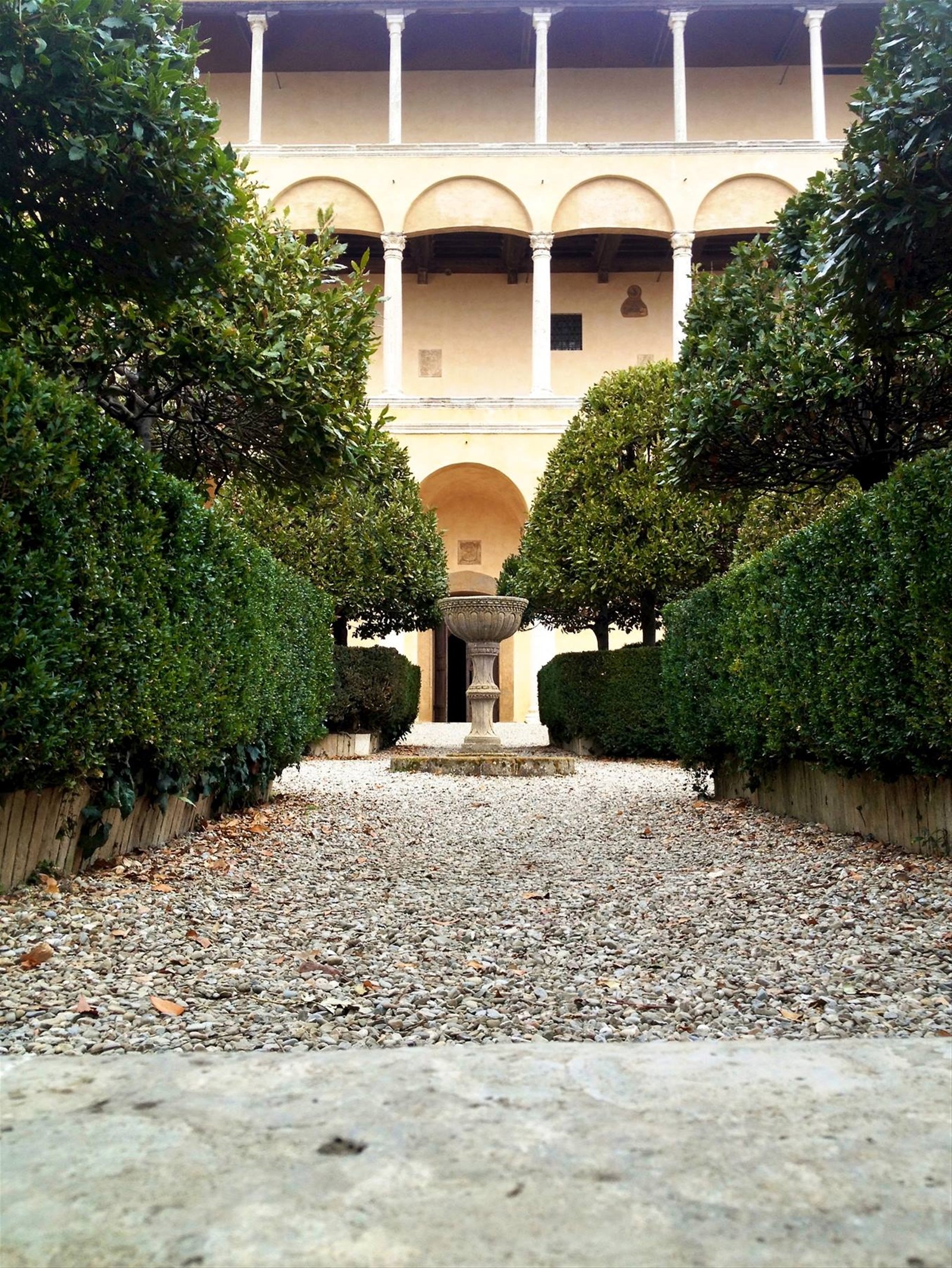 Pienza in un pomeriggio nuvoloso