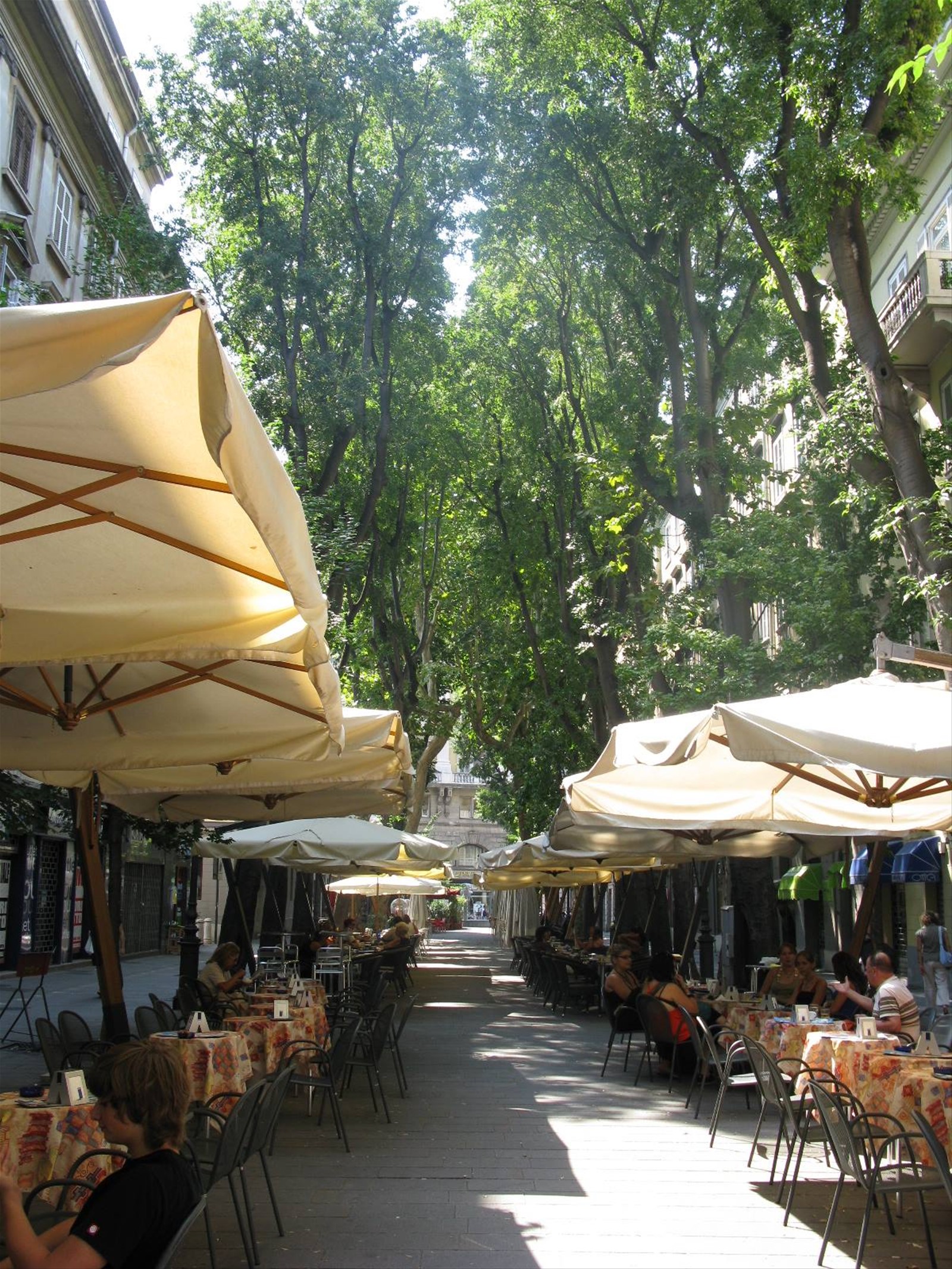 la via pedonale XX Settembre