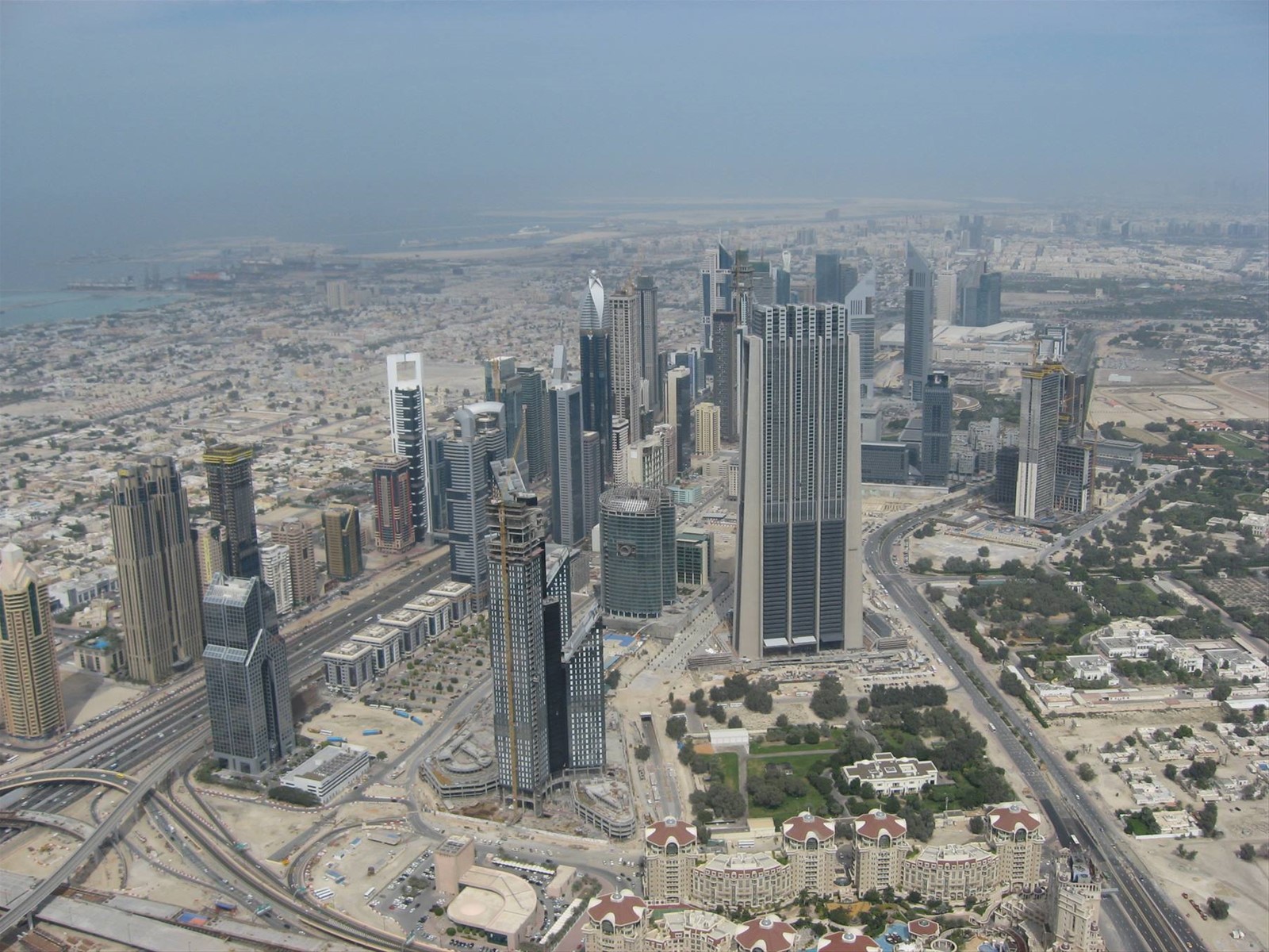 vista dal 124 esimo piano del burji Khalifa
