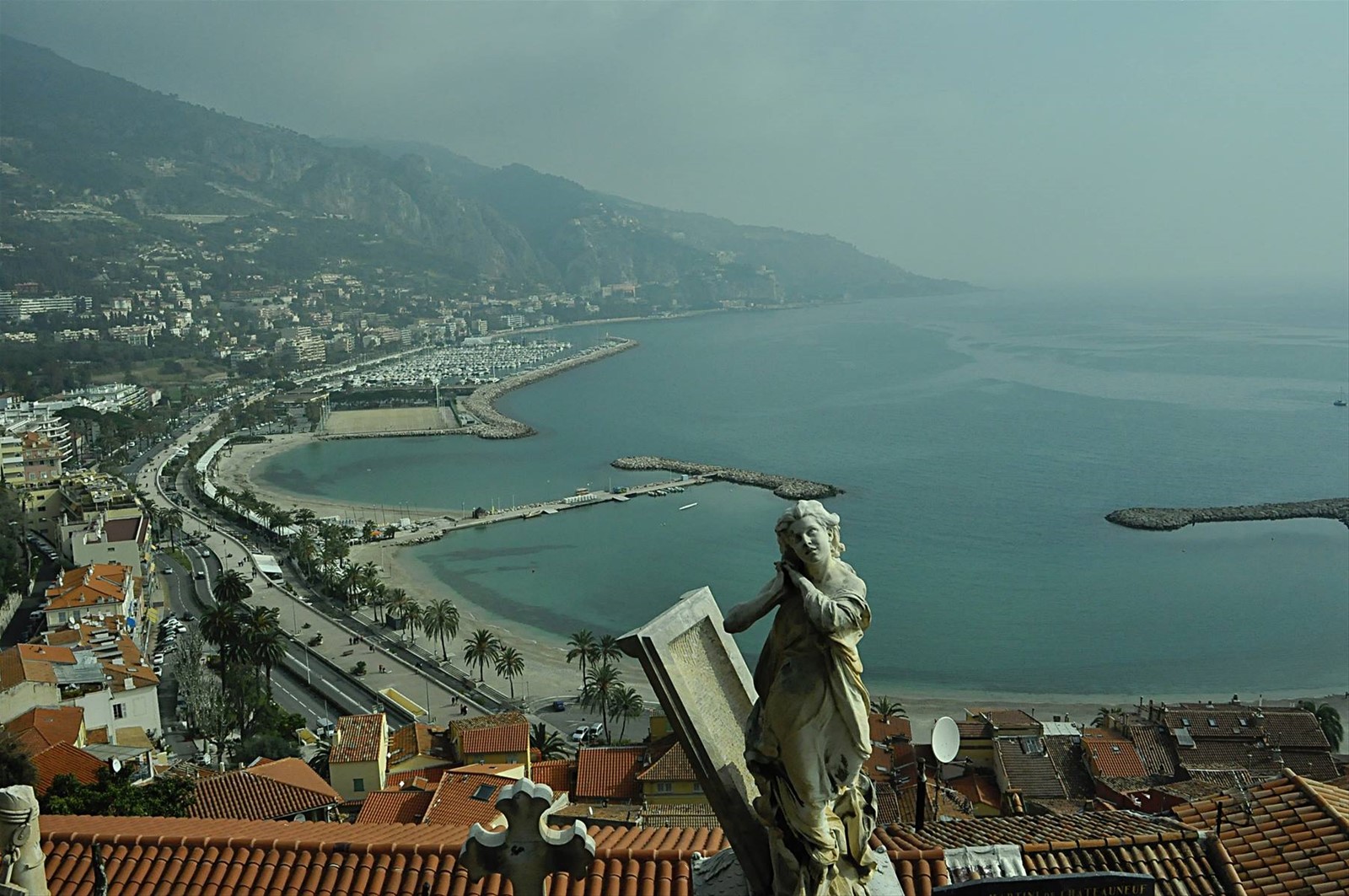 Mentone-veduta dal vecchio cimitero del castello