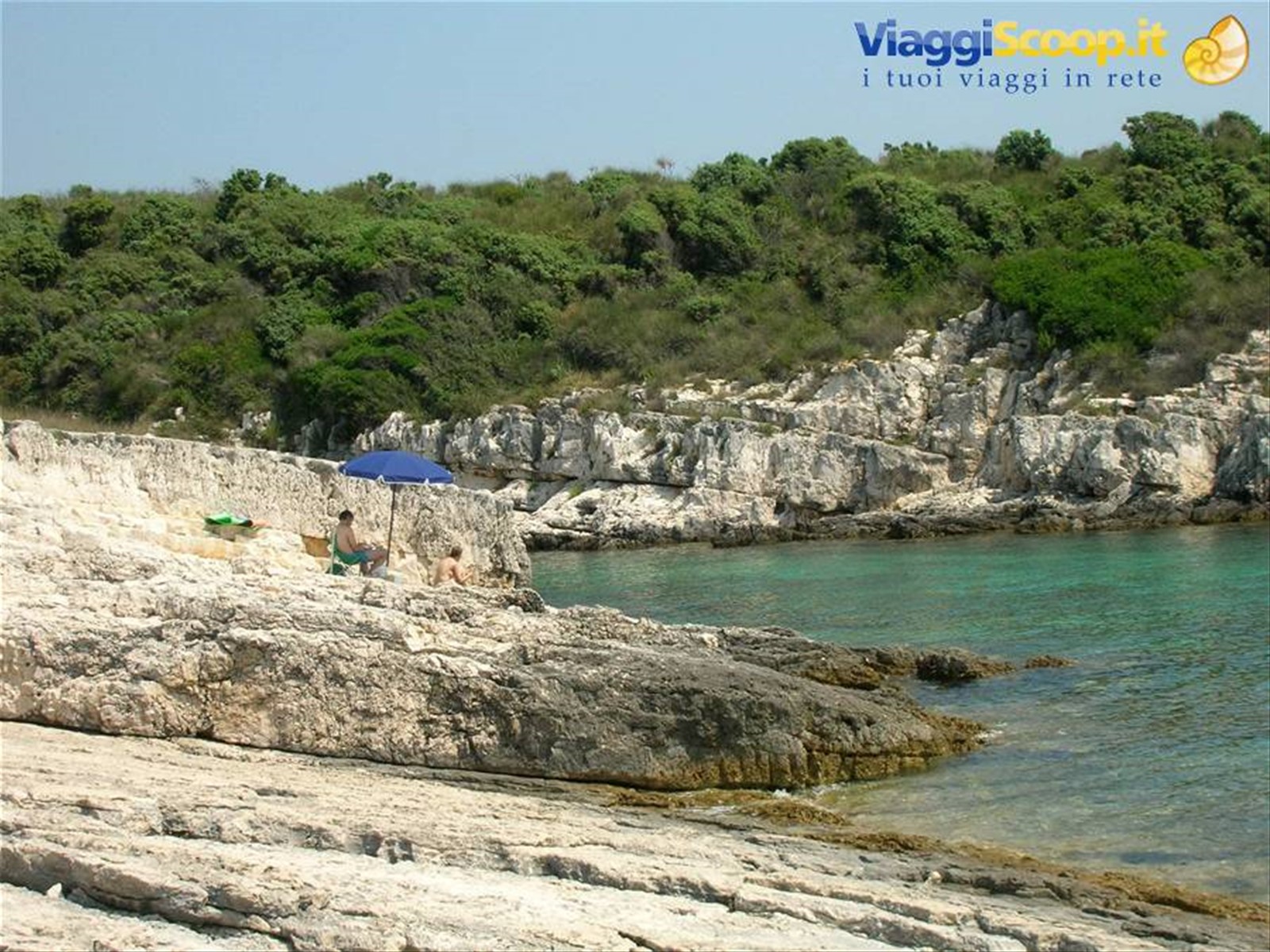 piccola baia in punta