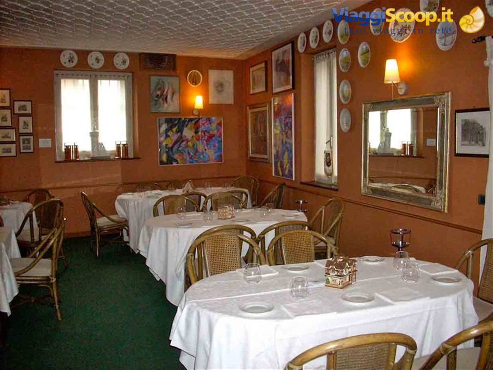 Nella sala del Ristorante La Quinta di Lodi