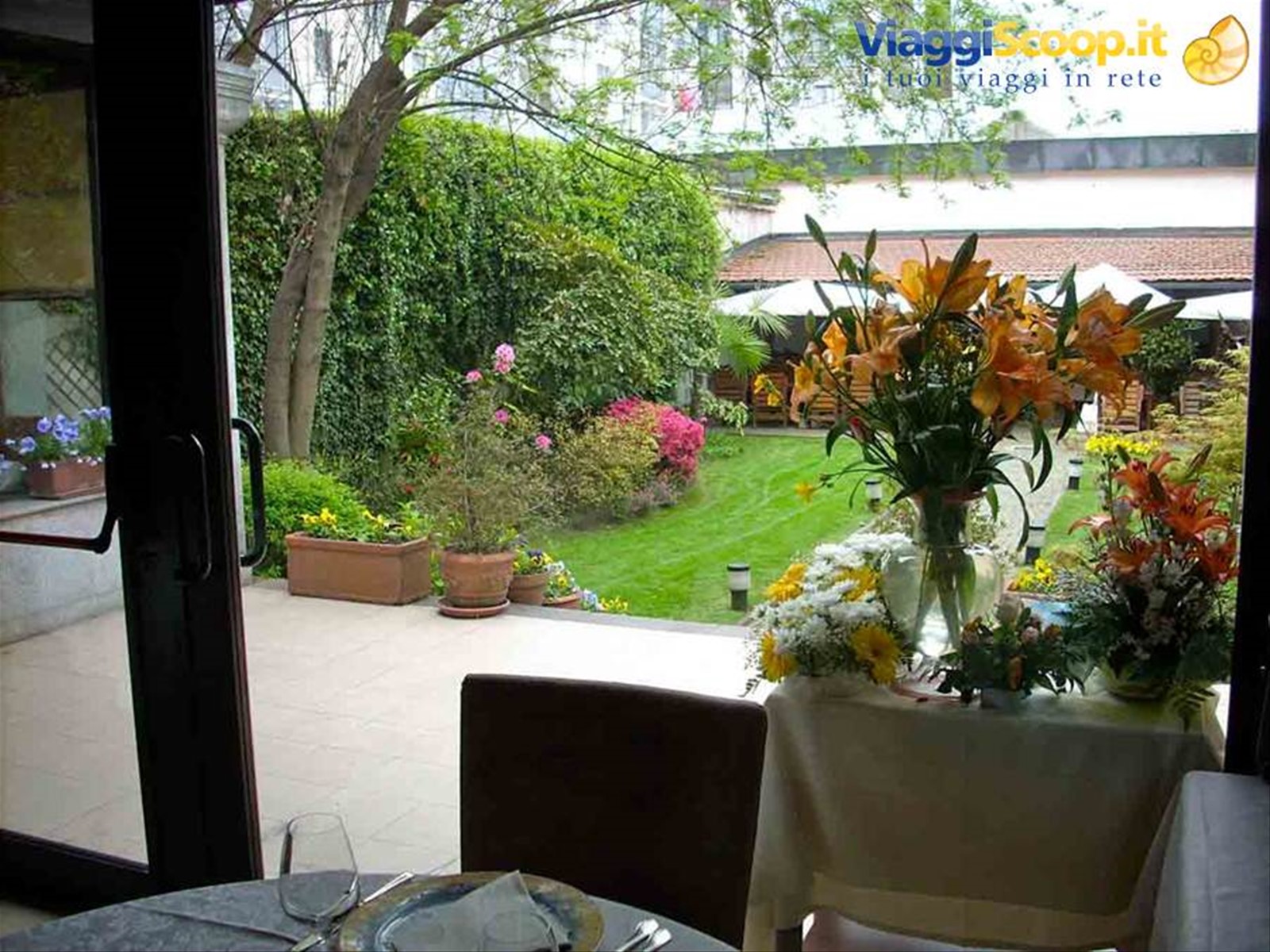 Il giardino dell'Hotel Ristorante Giardinetto