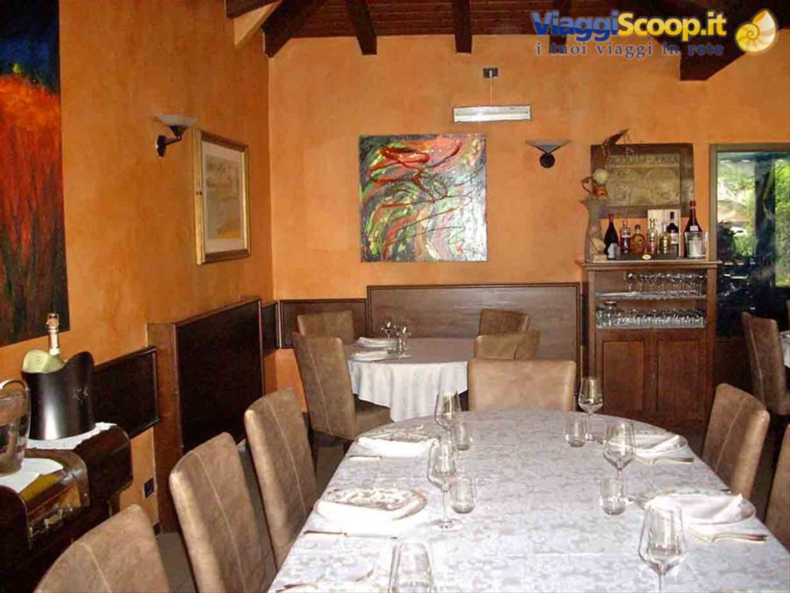 Nella sala dell'Hotel Ristorante Giardinetto