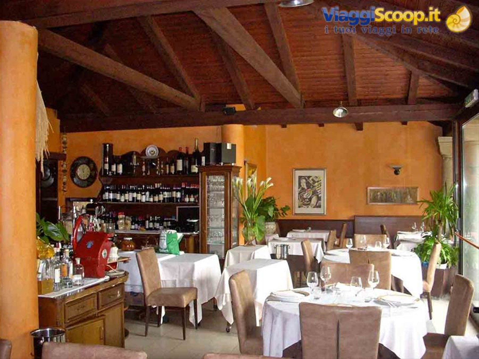 Nella sala dell'Hotel Ristorante Giardinetto