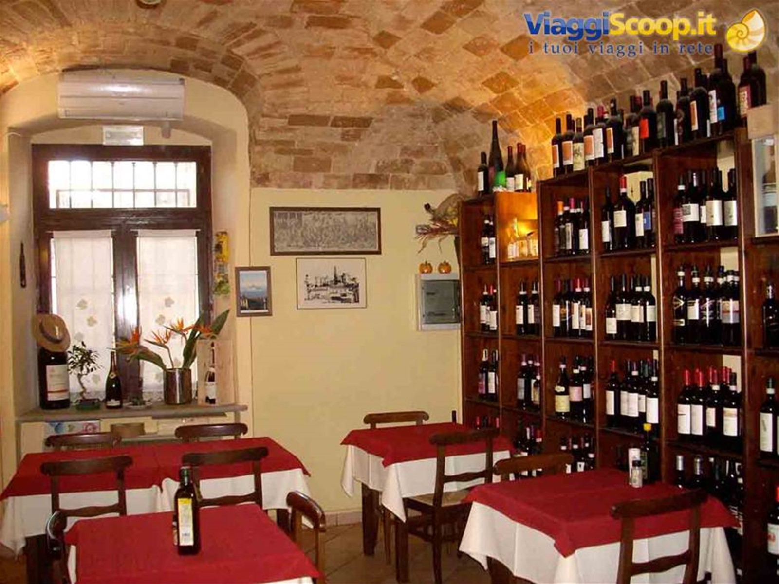 Nella calorosa sala dell'Enoteca Caffè Roma