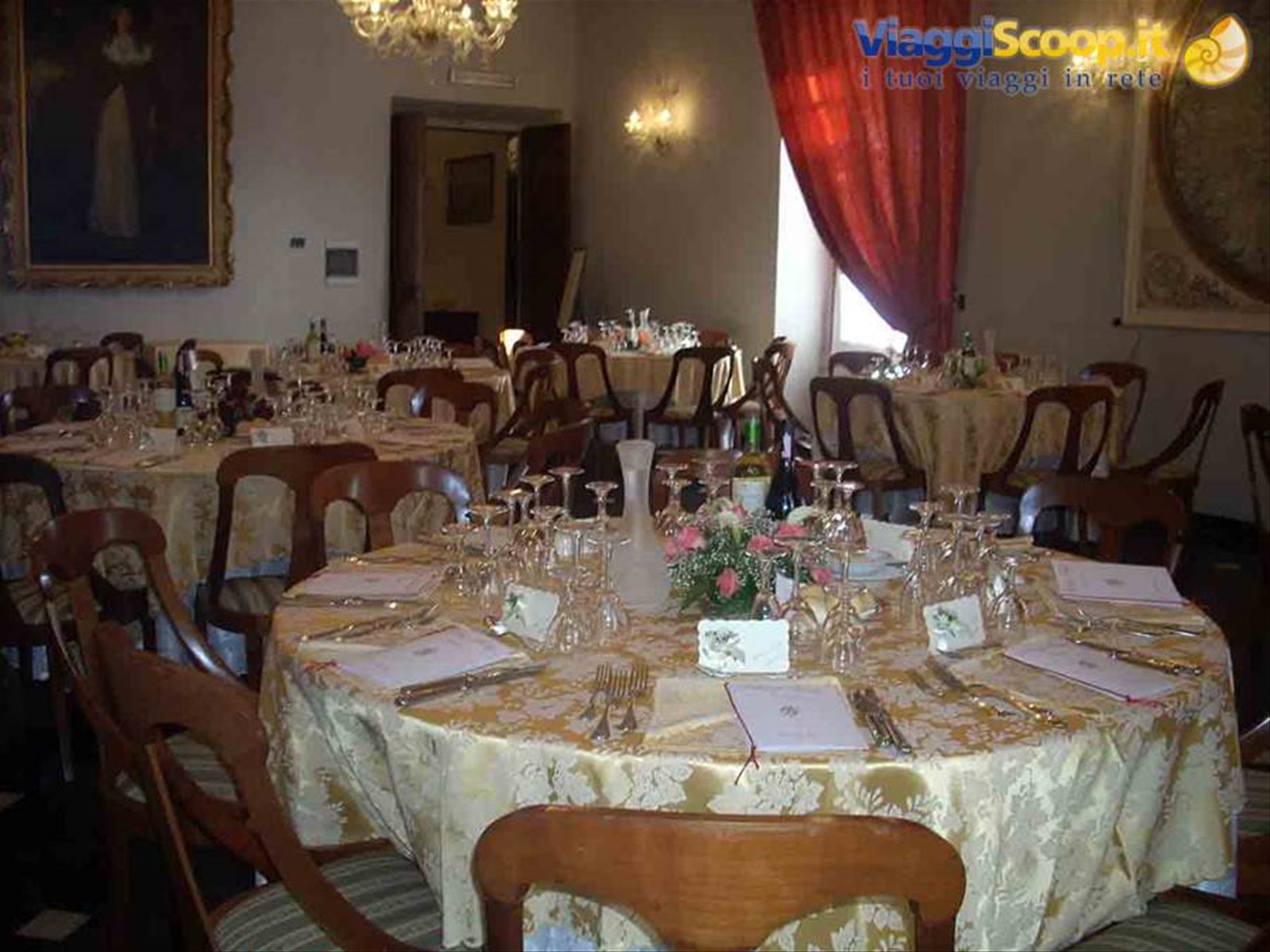 Presso il ristorante di Palazzo Fieschi