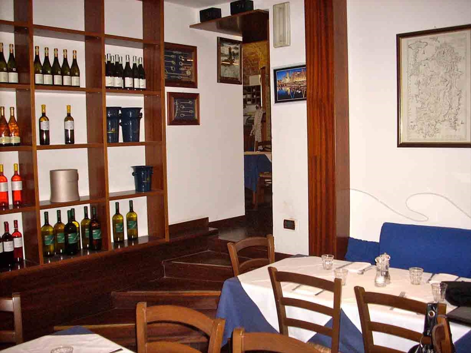 Nelle sale del Ristorante Il Paguro