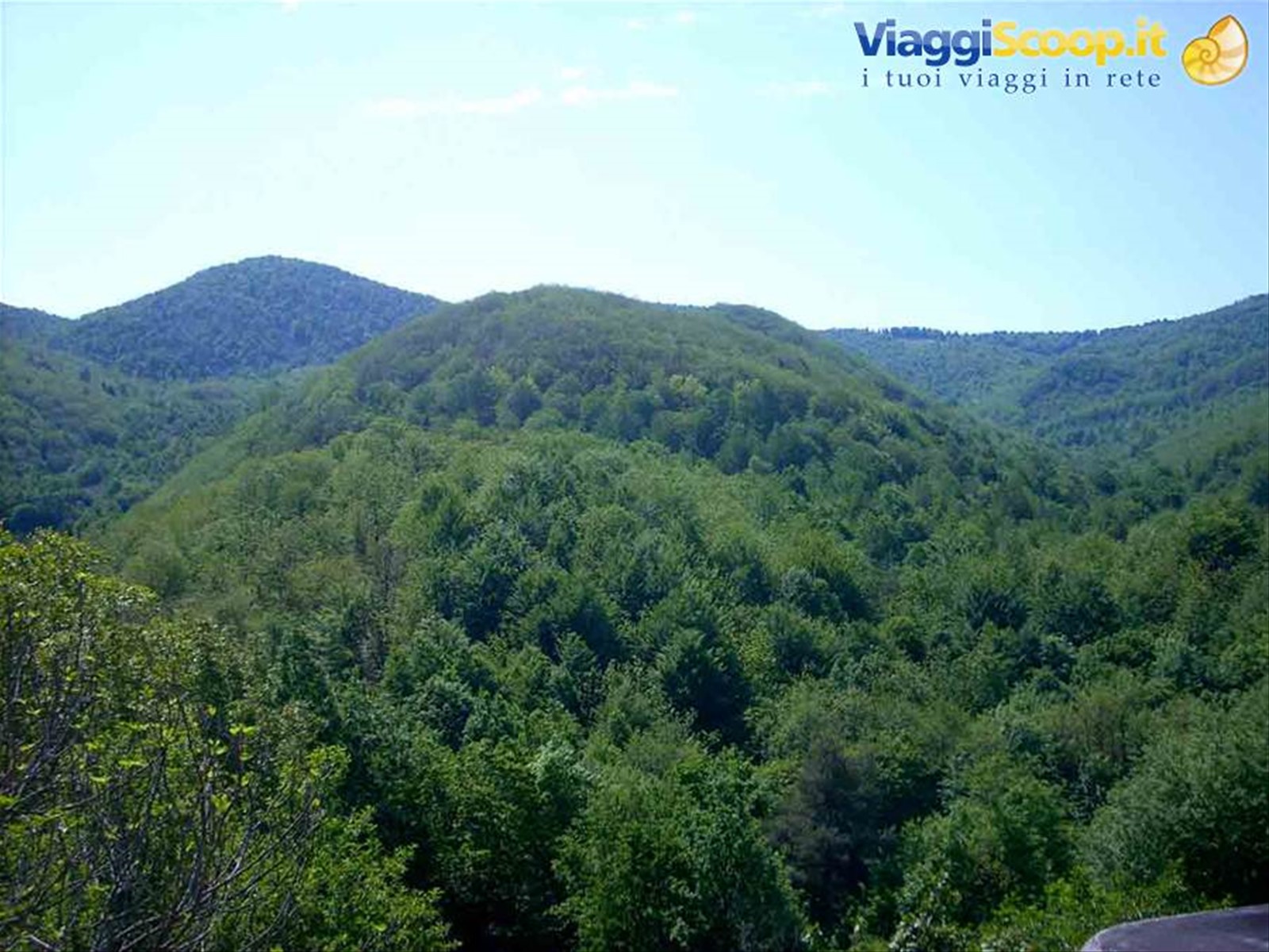 Veduta sulle montagne dalla frazione Palo