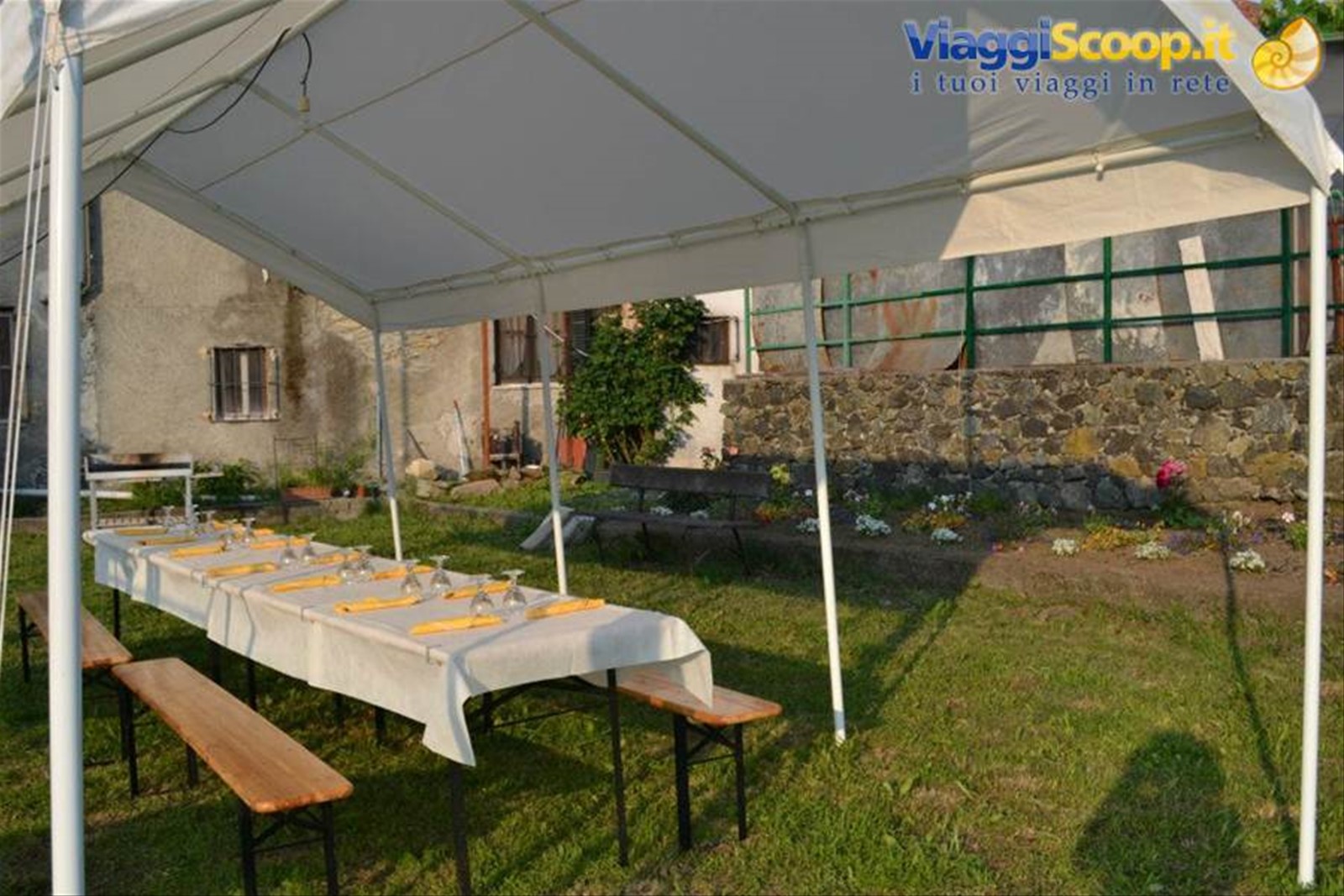 L'ampio giardino del Ristorante Antichi Sapori