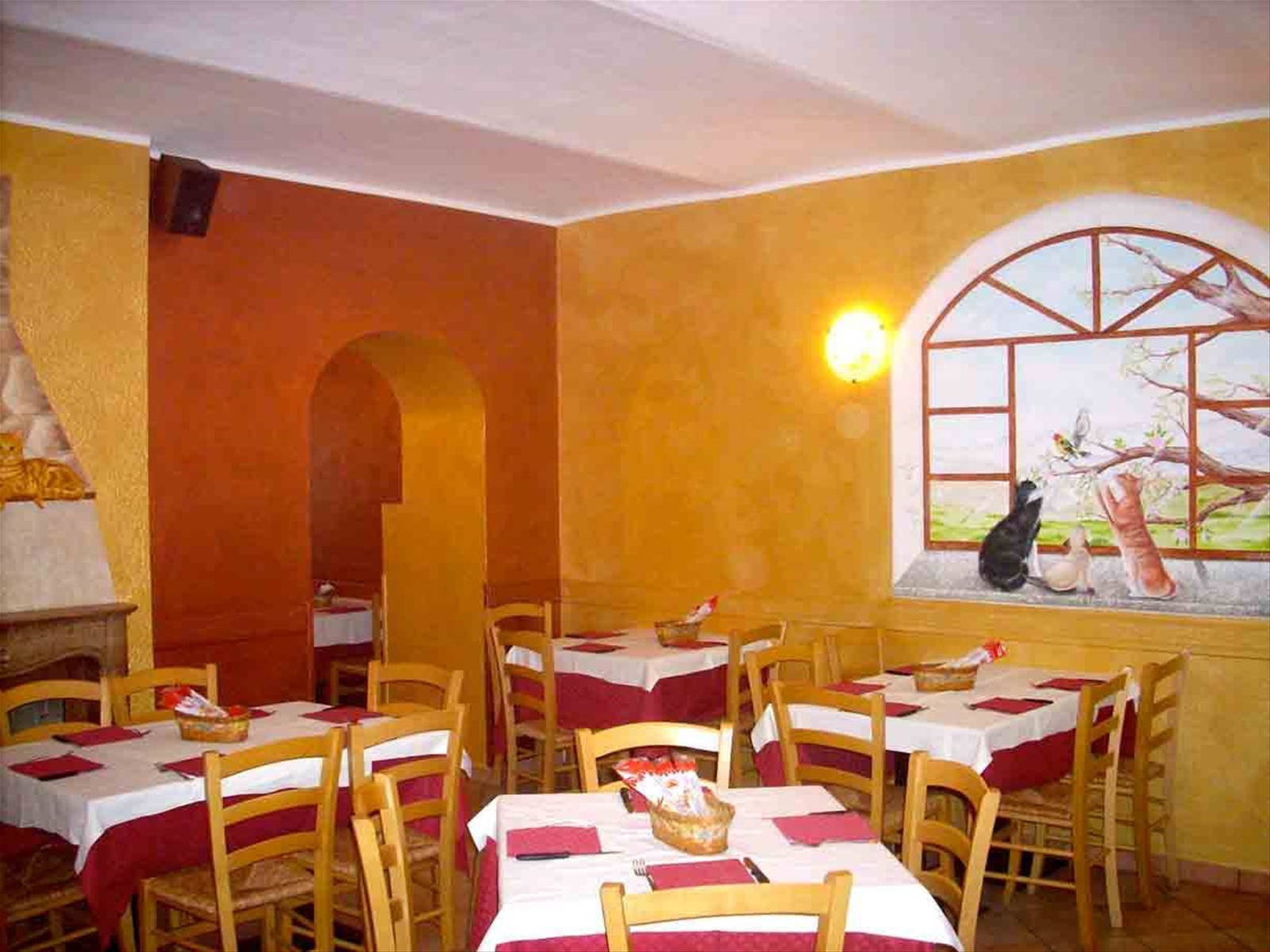 Nelle sale del Ristorante I Tre Gat