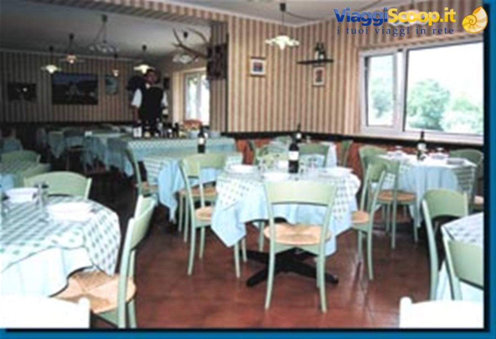 La sala ristorante dell'Hotel Holidays di Barrea