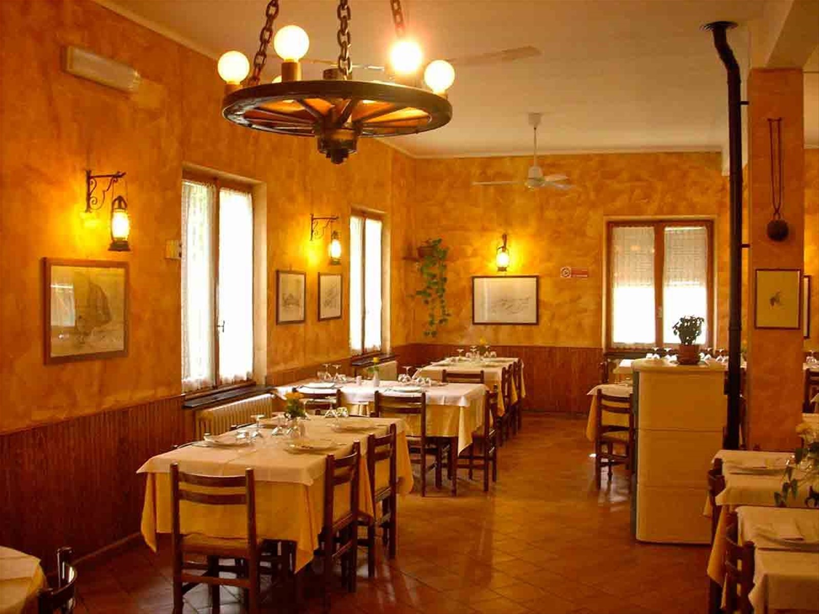 La sala del Ristorante da Marietto