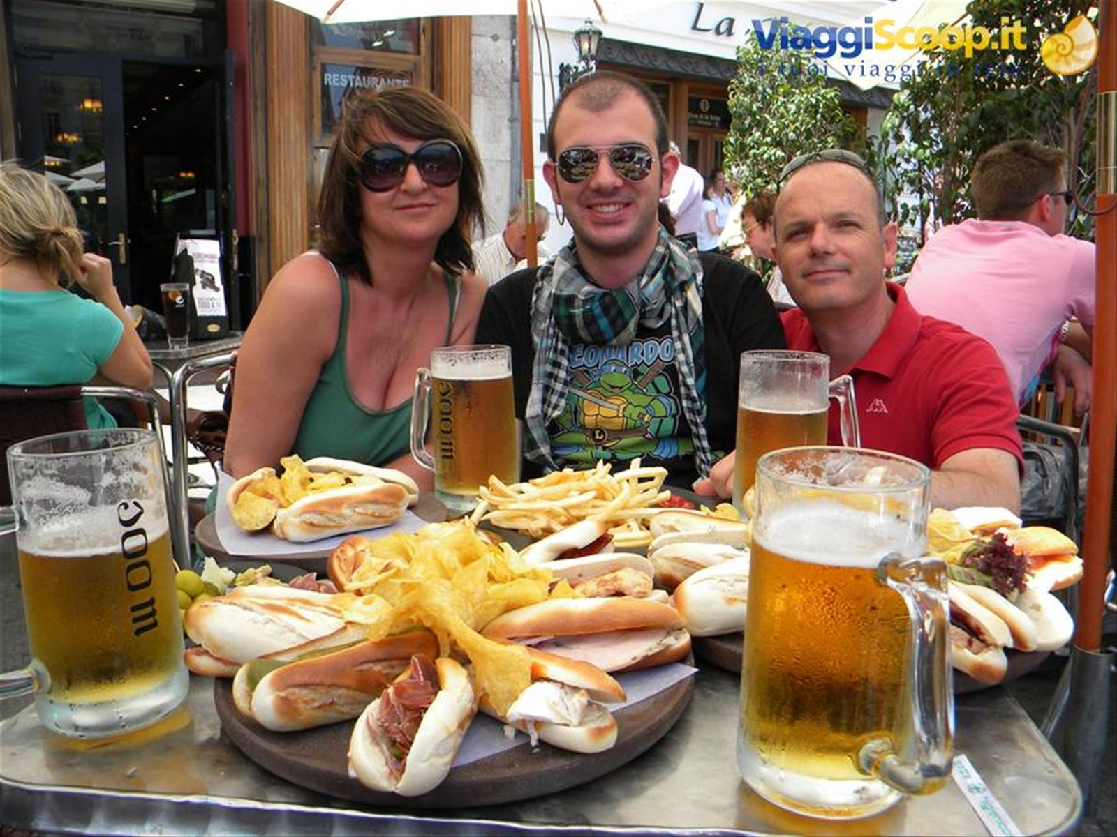 Ecco il pranzo nella cerveceria 100 Montaditos!!
