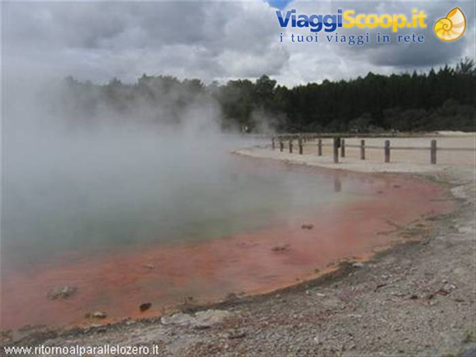 Lingua di fuoco a Wai-o-tapu
