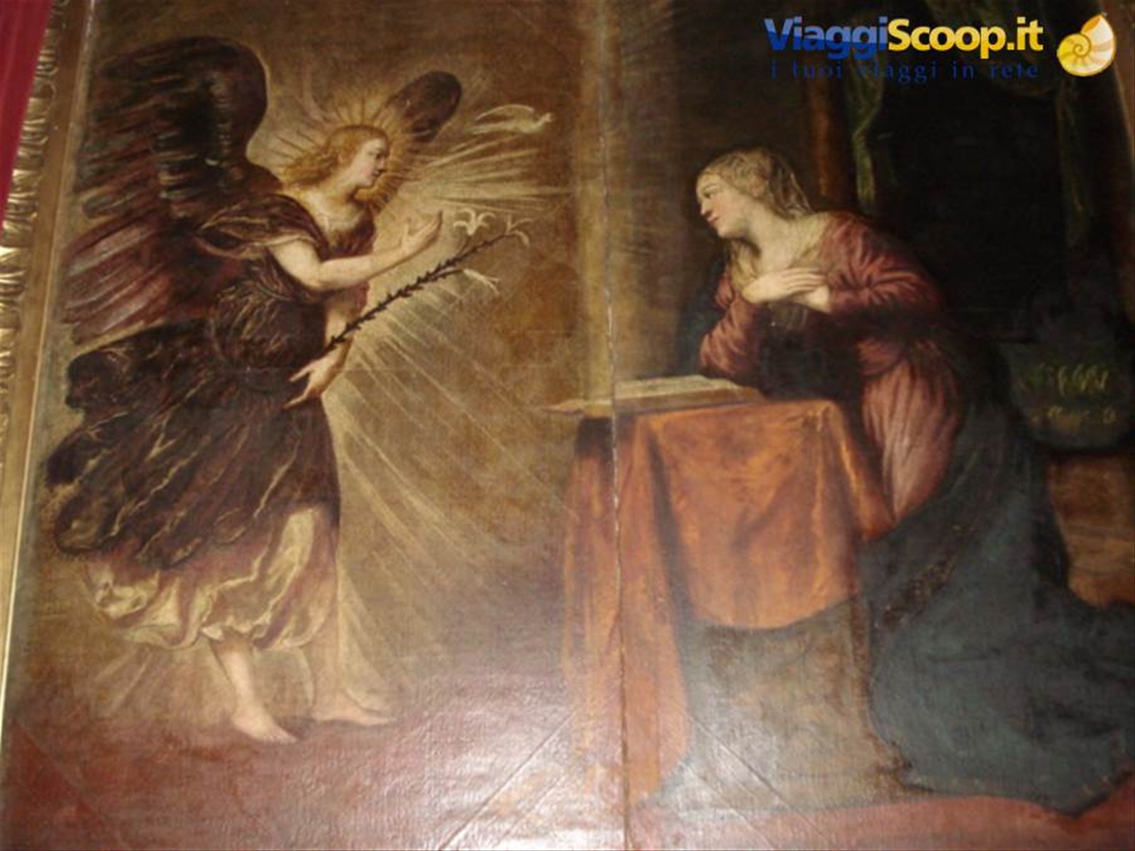 Curzola. l'Annunciazione del Tintoretto nel duomo di Curzola