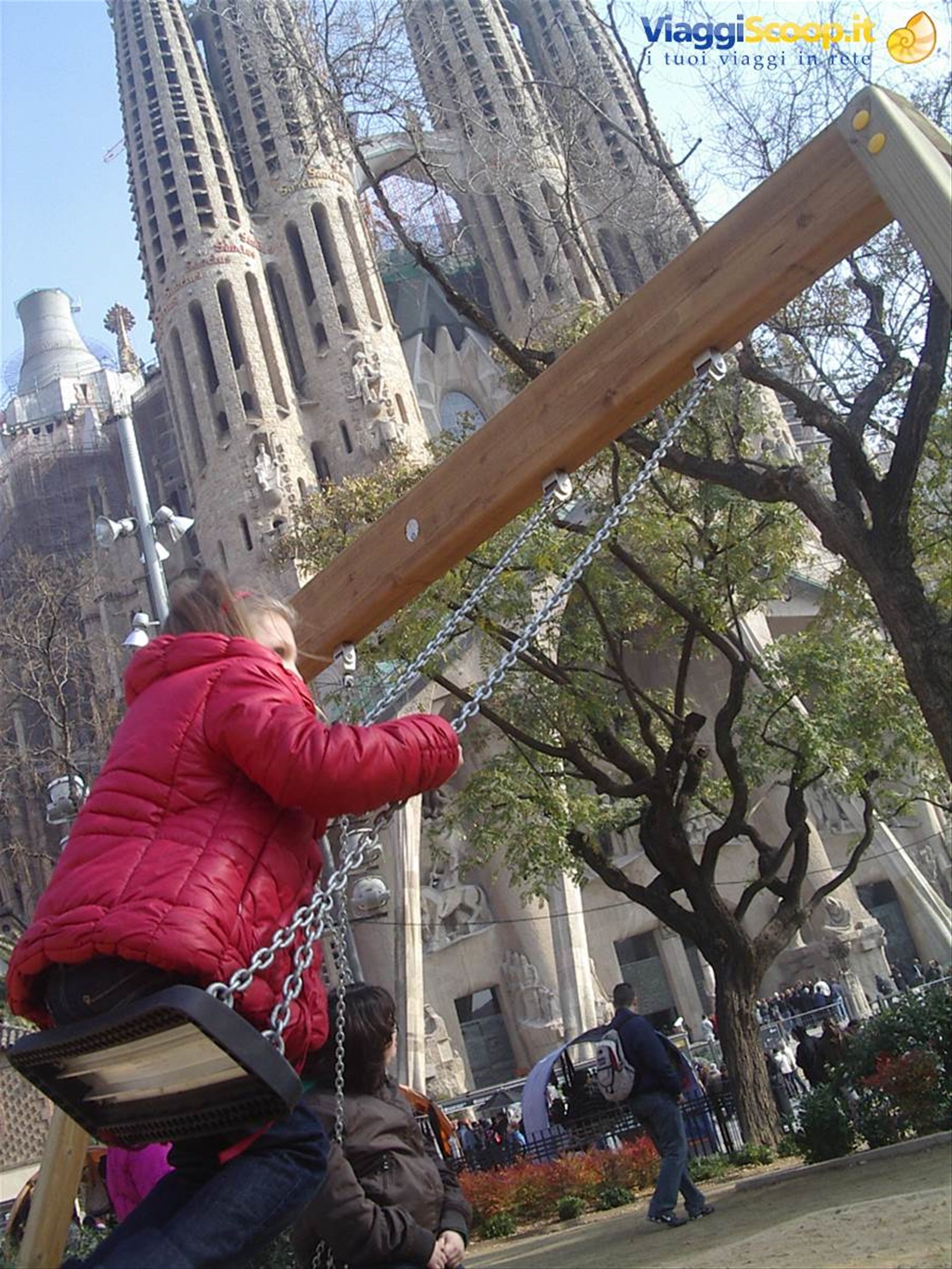 parco pubblico alla Sagrada Familia
