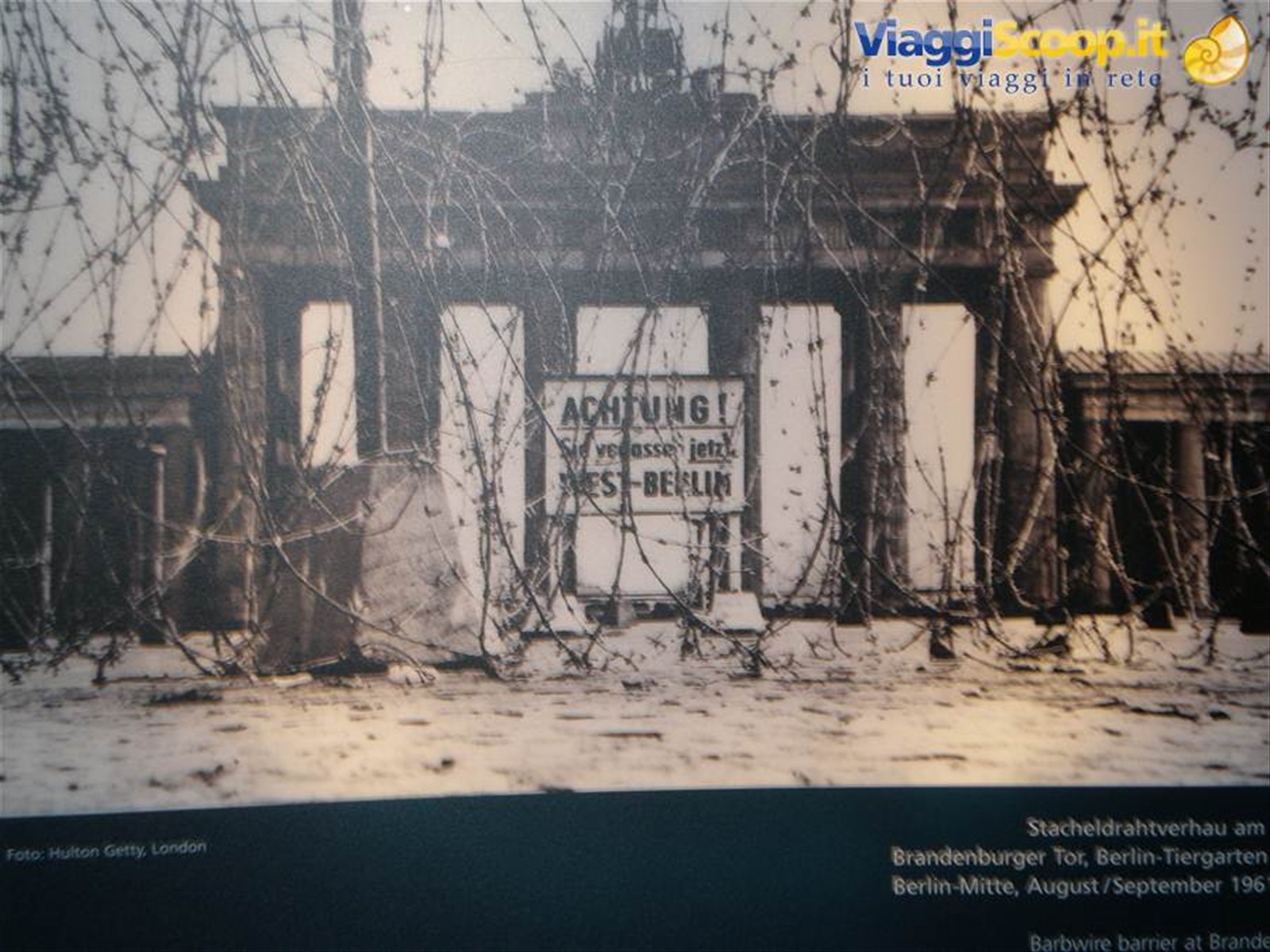 la porta di Brandeburgo Berlino 1961