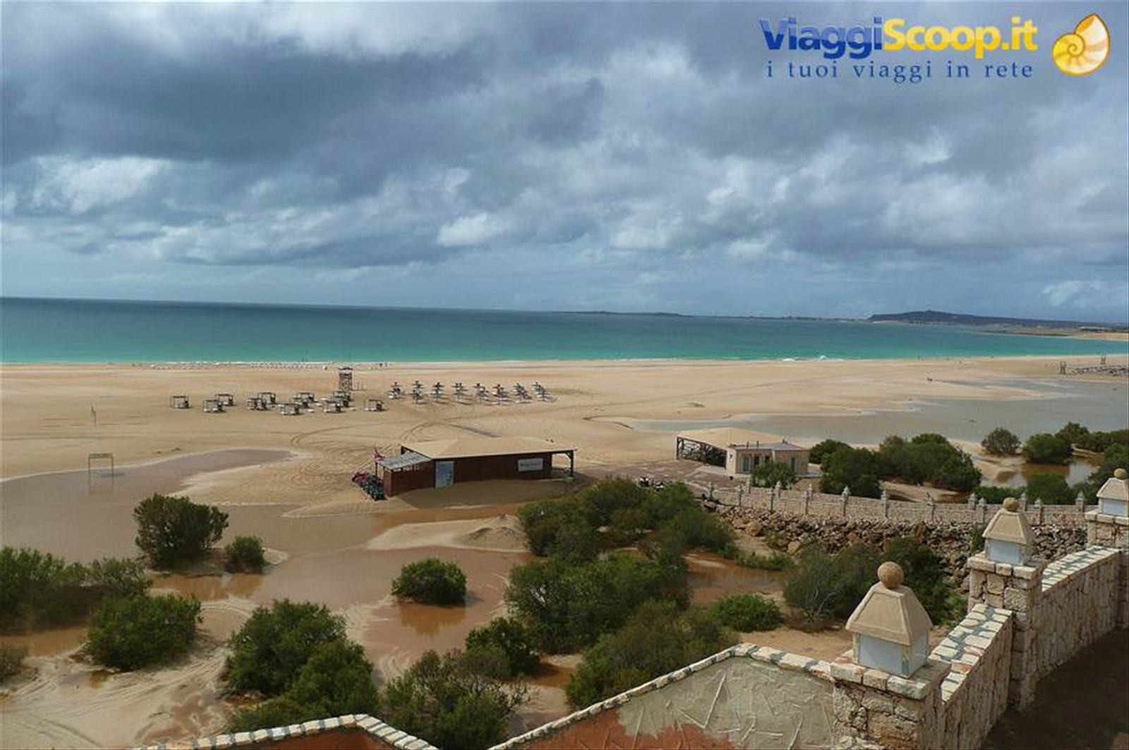 Praia de CHaves rain view