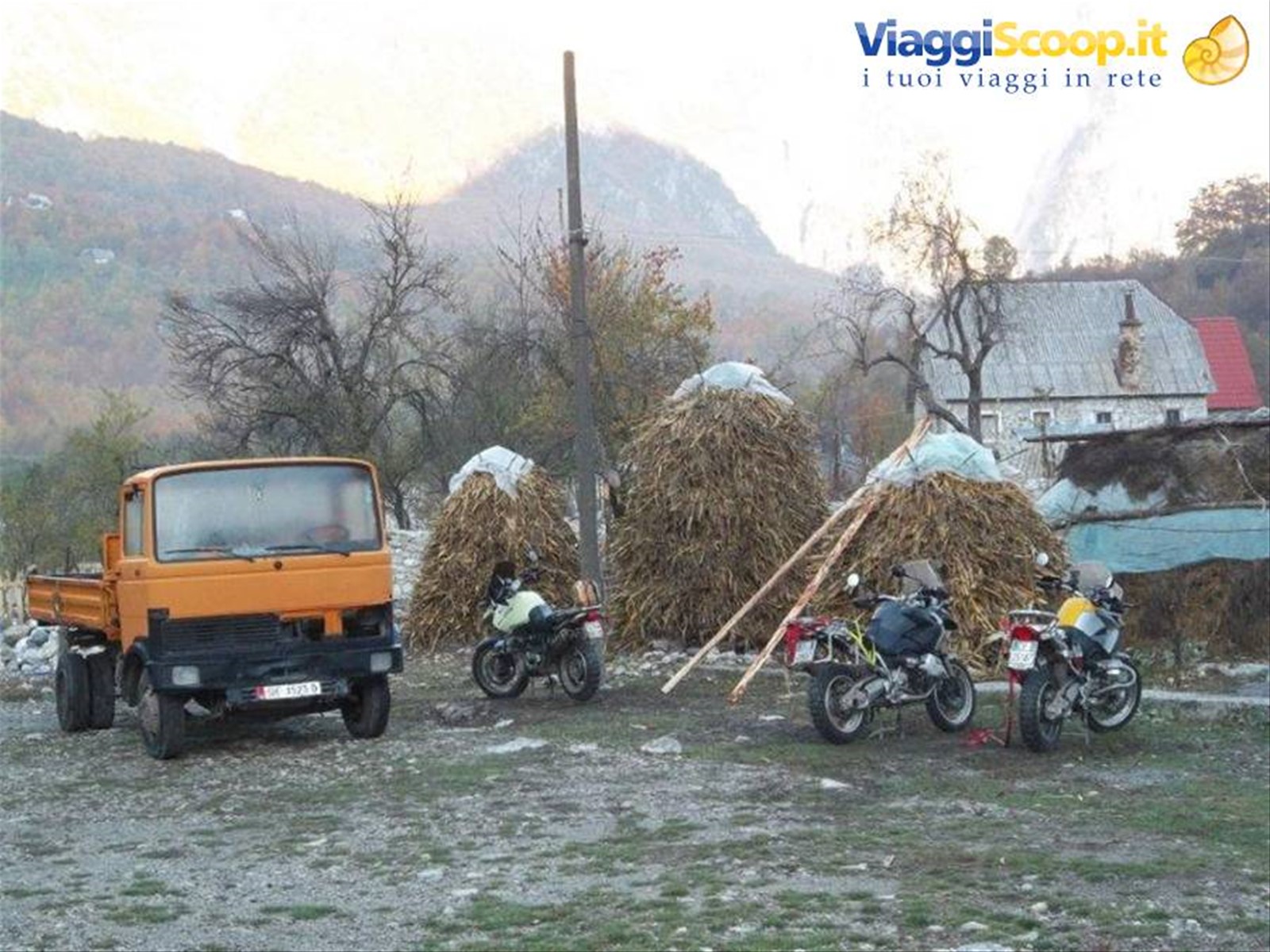 Villaggio tipico nel cuore dell'Albania