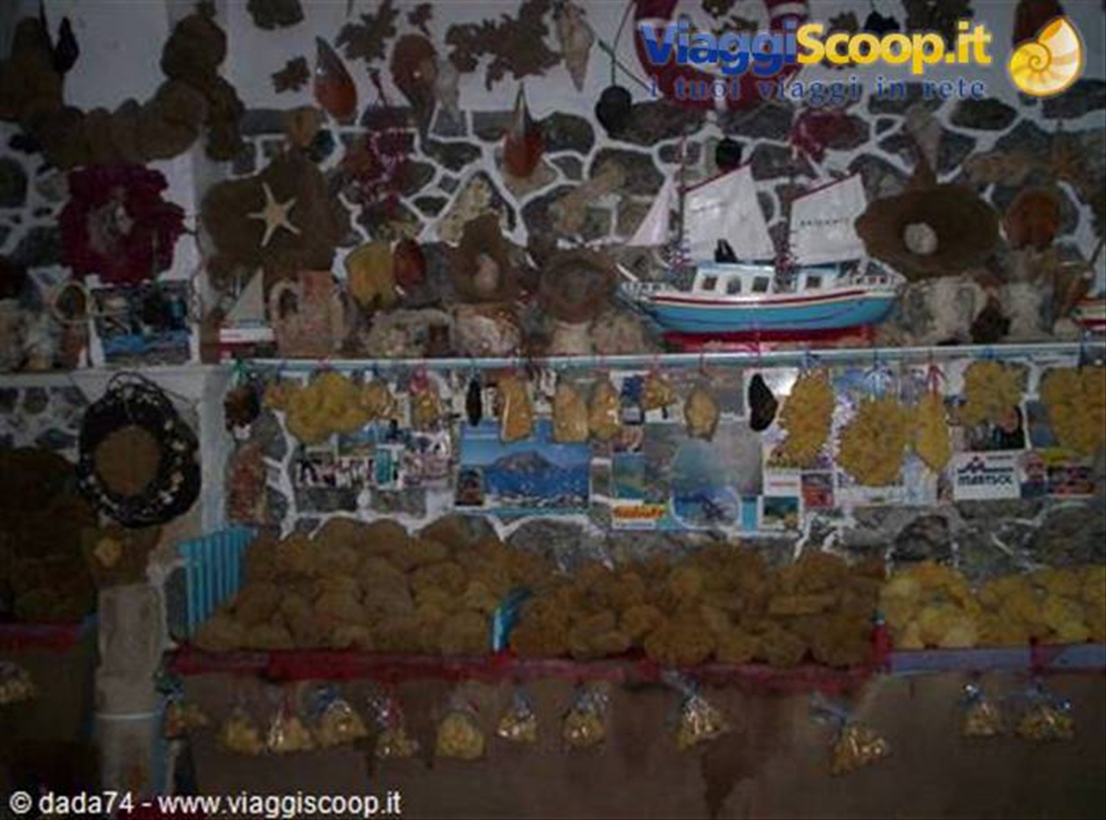 Negozio di spugne a Kalymnos