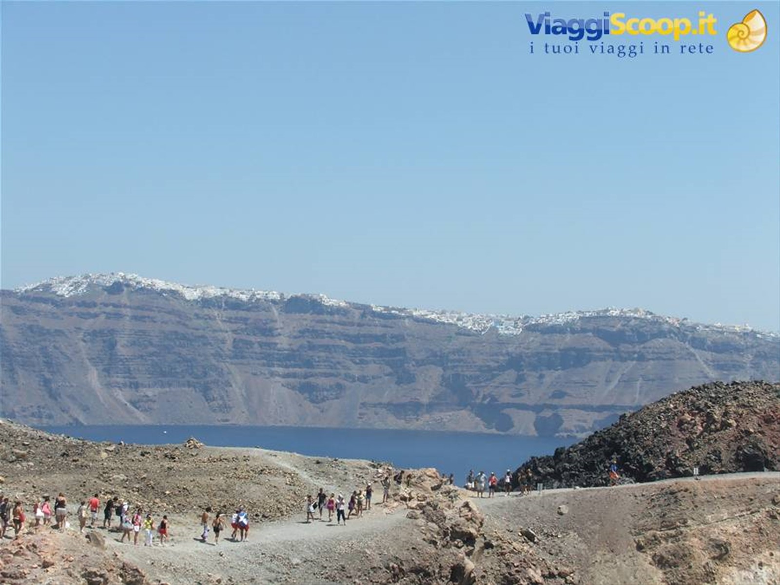 Santorini,vista da Nea Kameni