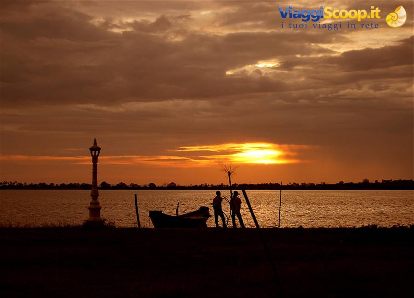 Tramonto in Cambogia